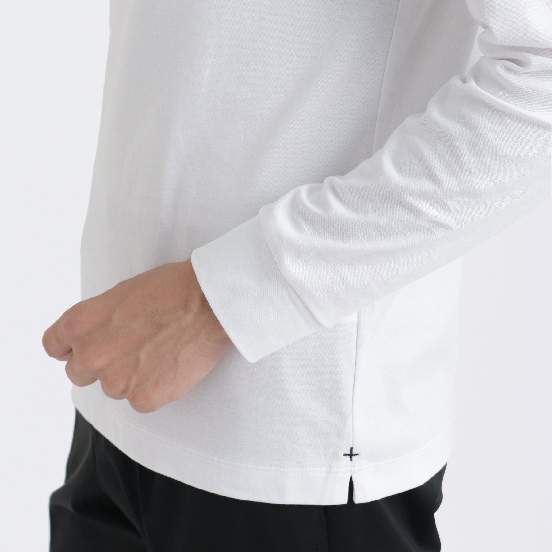 Tailored Long Sleeve T-shirt Color: White