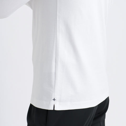 【Renewal】Tailored Long Sleeve T-shirt Color: White