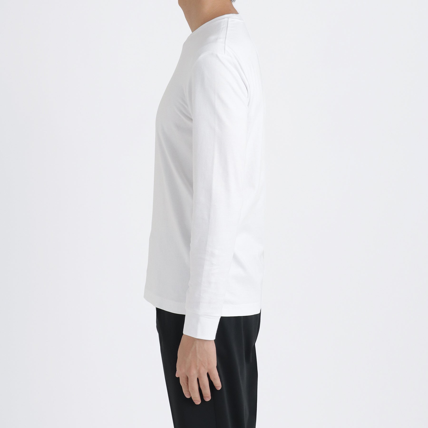 Tailored Long Sleeve T-shirt Color: White
