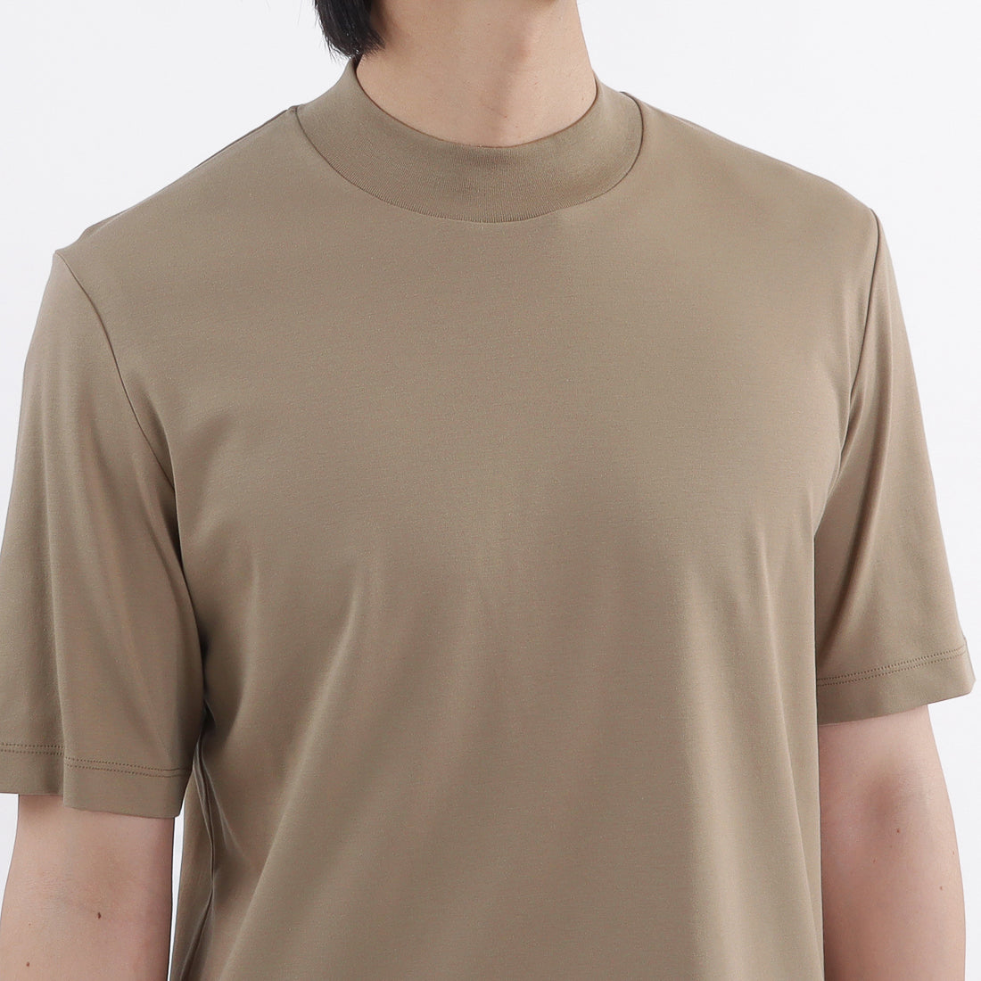 Tailored Mock Neck T-shirt Color: Mist