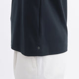 Tailored Mock Neck T-shirt Color: Navy