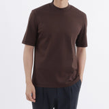 Tailored Mock Neck T-shirt Color: Oak