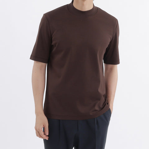 Tailored Mock Neck T-shirt Color: Oak