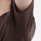 Tailored Mock Neck T-shirt Color: Oak