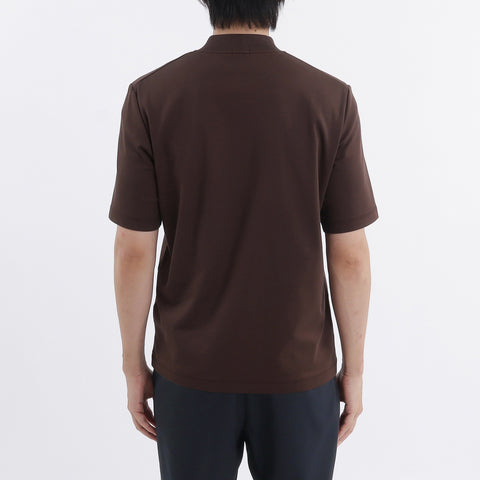 Tailored Mock Neck T-shirt Color: Oak