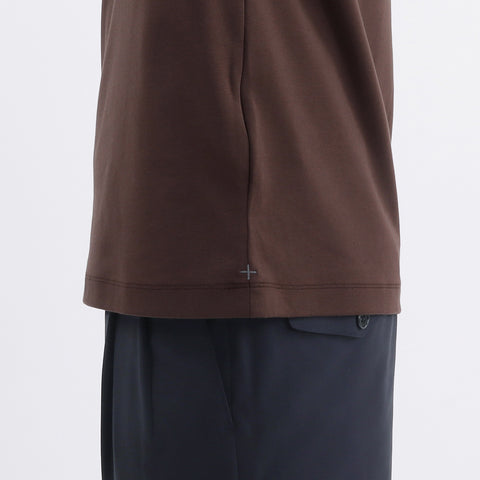 Tailored Mock Neck T-shirt Color: Oak