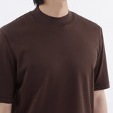Tailored Mock Neck T-shirt Color: Oak