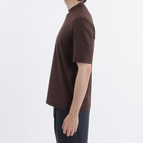 Tailored Mock Neck T-shirt Color: Oak