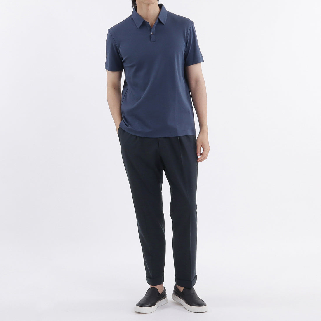 Tailored Polo-shirt Color: Marine