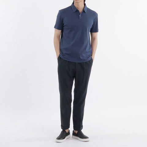 Tailored Polo-shirt Color: Marine