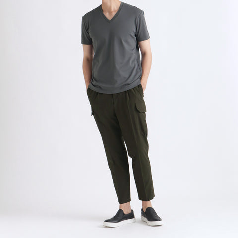 【Renewal】Tailored Vneck T-shirt Color: Asphalt