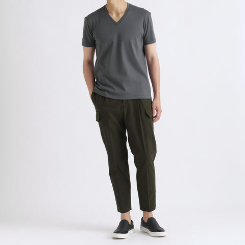 【Renewal】Tailored Vneck T-shirt Color: Asphalt