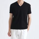 【Renewal】Tailored Vneck T-shirt Color: Black