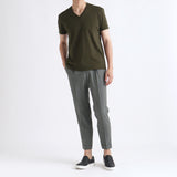 【Renewal】Tailored Vneck T-shirt Color: Olive