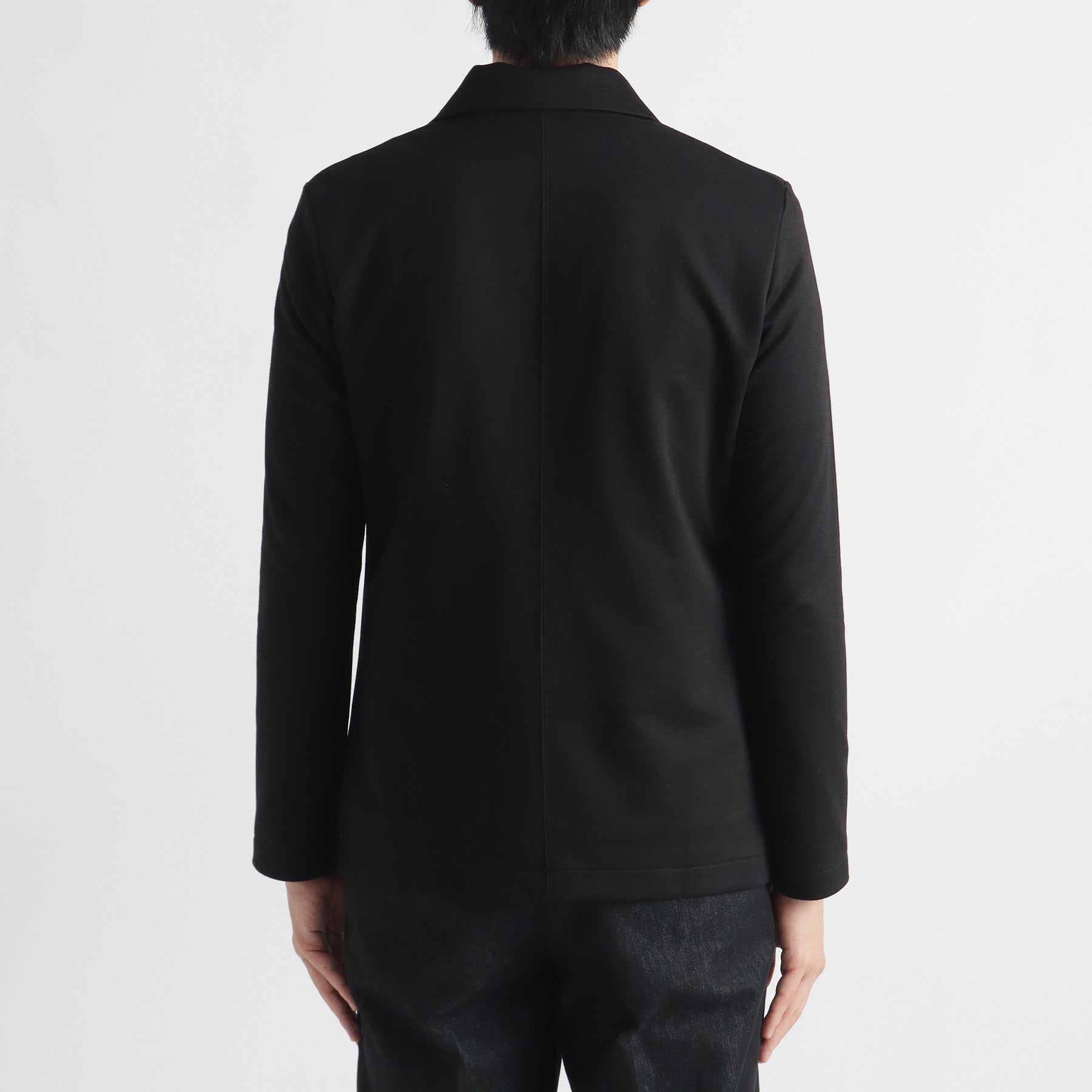 スムーステリー カーディガンダブルジャケットブラック | ＋CLOTHET ONLINE