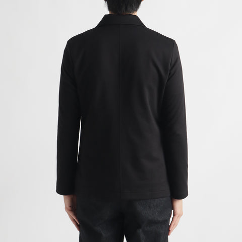 Smooth Terry Cardigan Double Jacket Color: Black