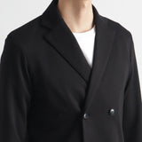 Smooth Terry Cardigan Double Jacket Color: Black