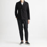 Smooth Terry Cardigan Double Jacket Color: Black