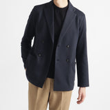 Smooth Terry Cardigan Double Jacket Color: Navy