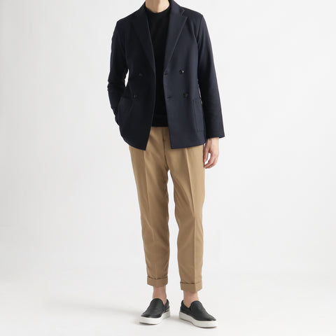 Smooth Terry Cardigan Double Jacket Color: Navy