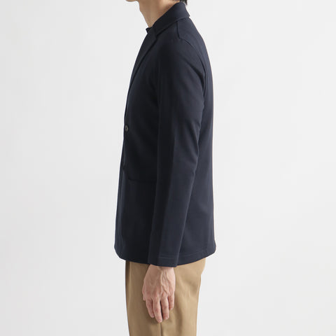 Smooth Terry Cardigan Double Jacket Color: Navy