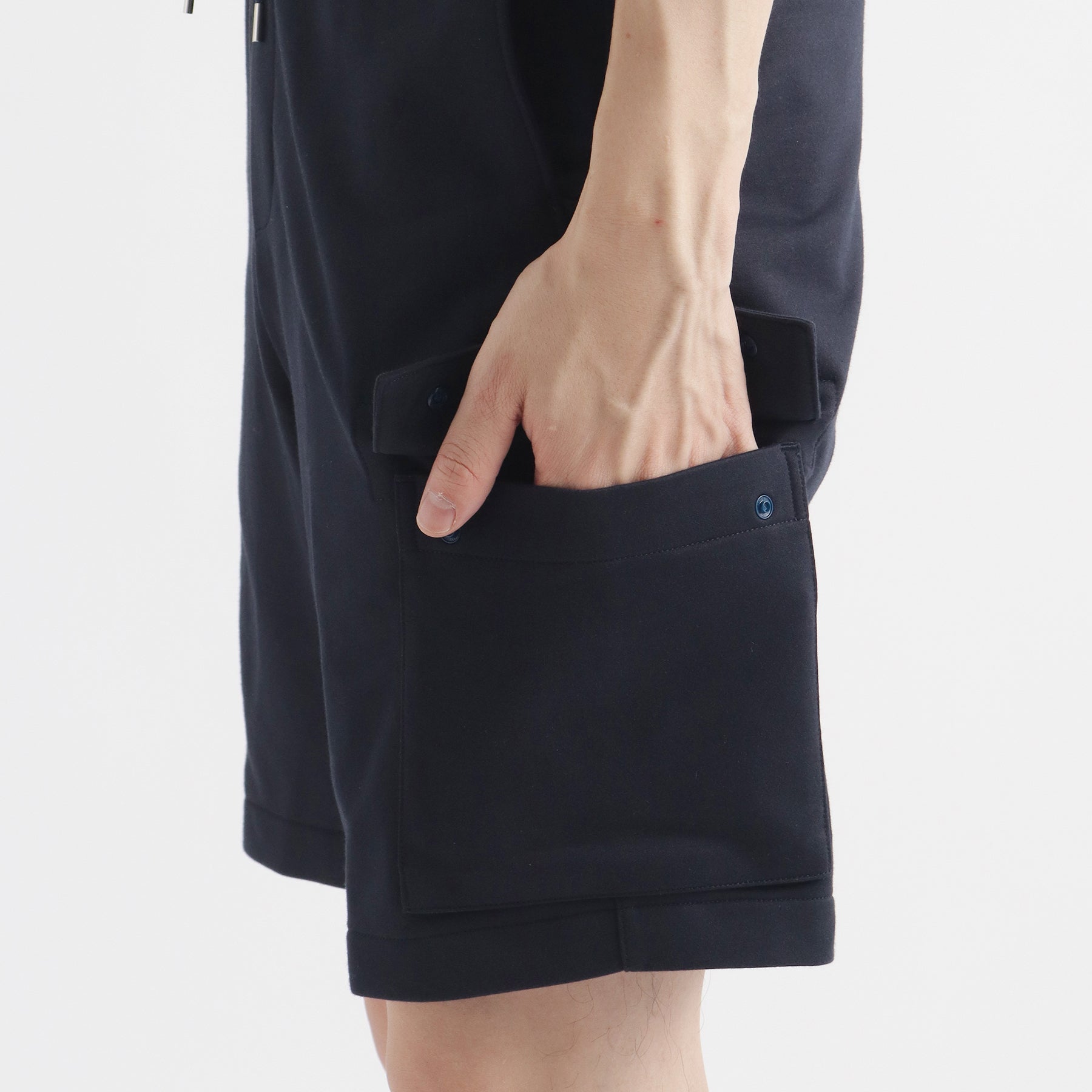スビンプラチナムスムーステリー カーゴショートパンツ ネイビー