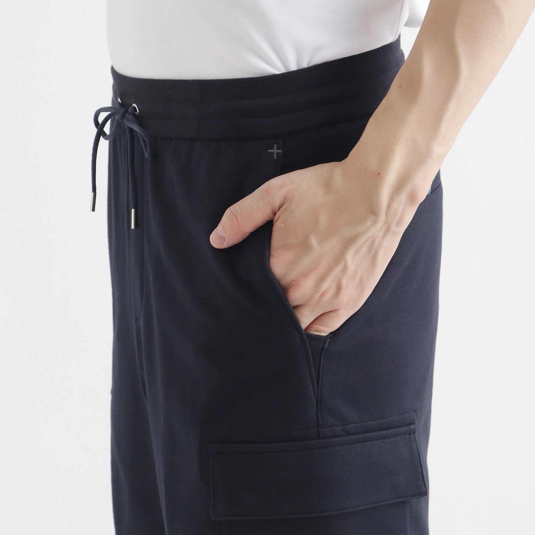 【新品】クロスクローゼットスビンプラチナム スムーステリーカーゴショートパンツ スビンプラチナムスムーステリー カーゴショートパンツ ブラック