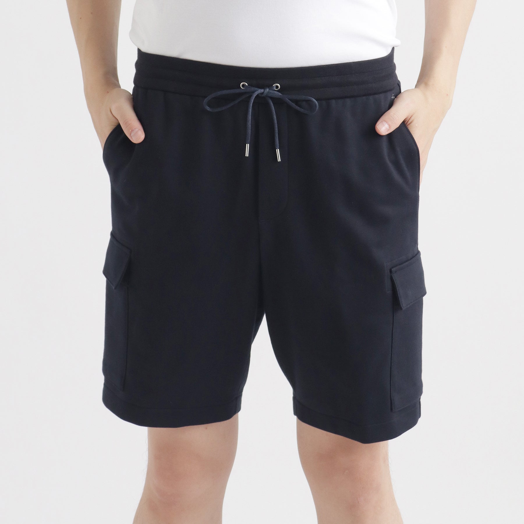 スビンプラチナムスムーステリー カーゴショートパンツ ネイビー