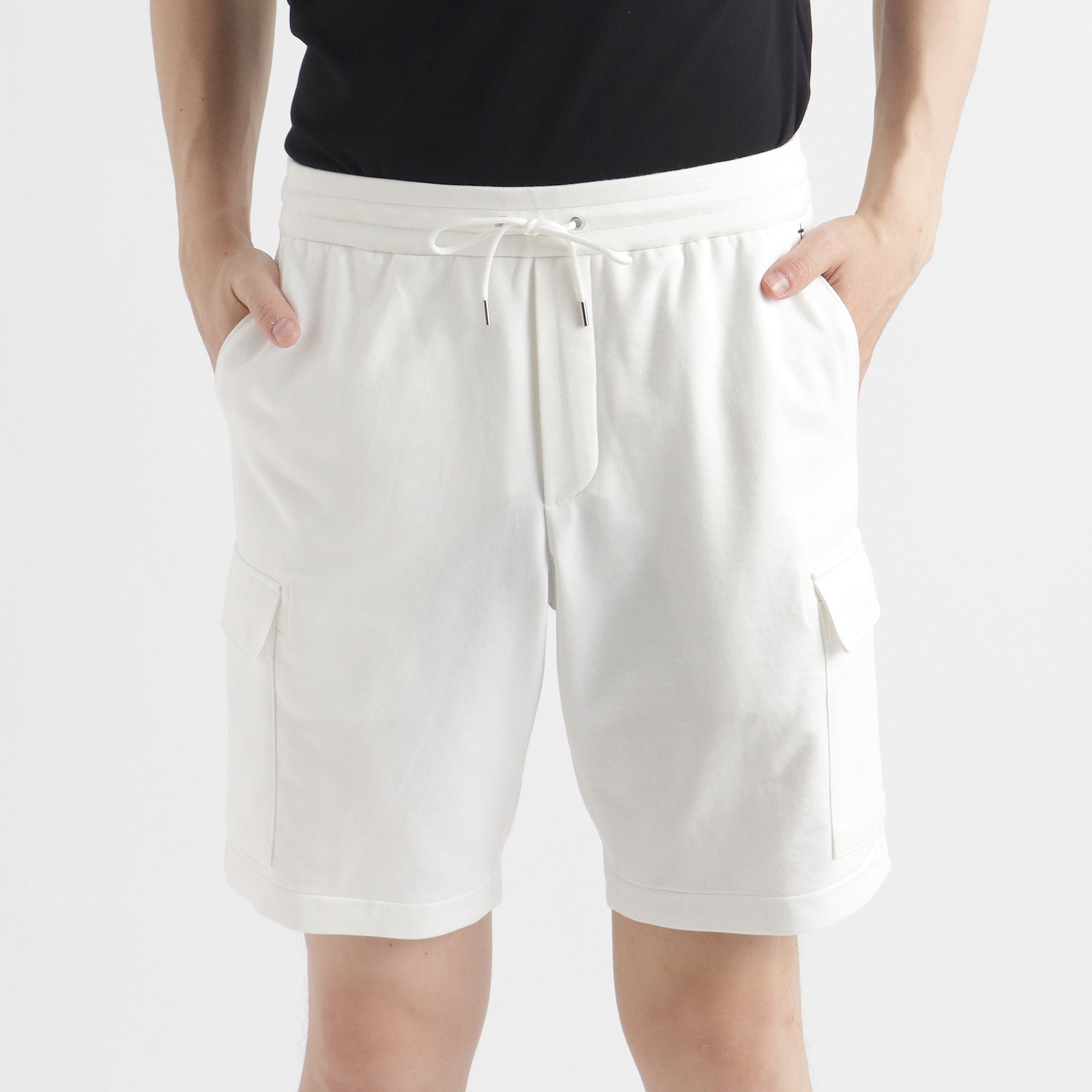 【新品】クロスクローゼットスビンプラチナム スムーステリーカーゴショートパンツ スビンプラチナムスムーステリー カーゴショートパンツ ブラック