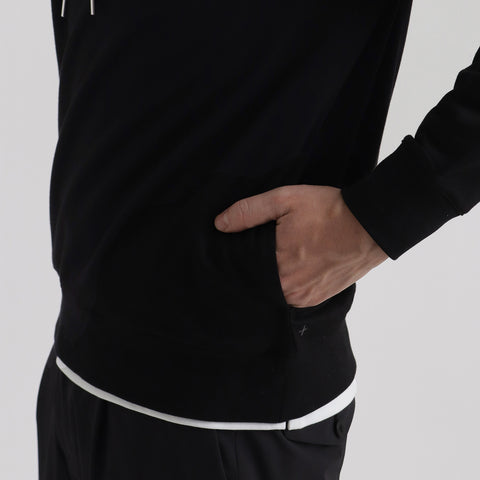 【Renewal】Smooth Terry Hoodie Color: Black