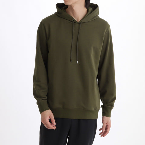 Smooth Terry Hoodie Color: Olive