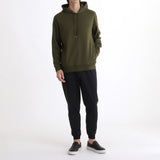 Smooth Terry Hoodie Color: Olive