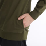 Smooth Terry Hoodie Color: Olive