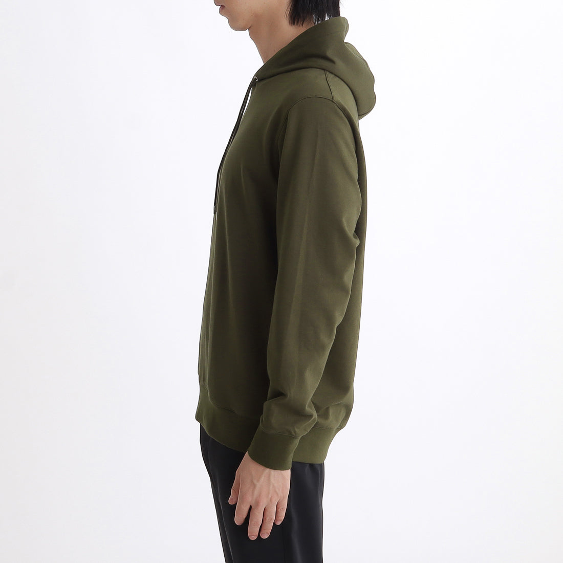 Smooth Terry Hoodie Color: Olive