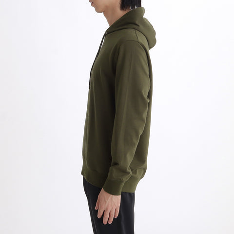 Smooth Terry Hoodie Color: Olive