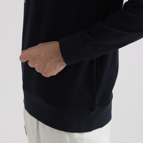 【Renewal】Smooth Terry Hoodie Color: Navy