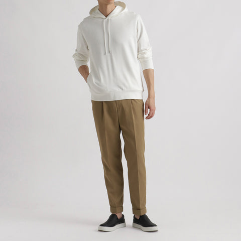 【Renewal】Smooth Terry Hoodie Color: Off White