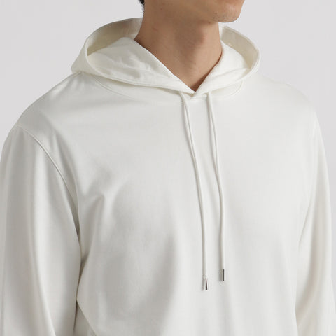 【Renewal】Smooth Terry Hoodie Color: Off White