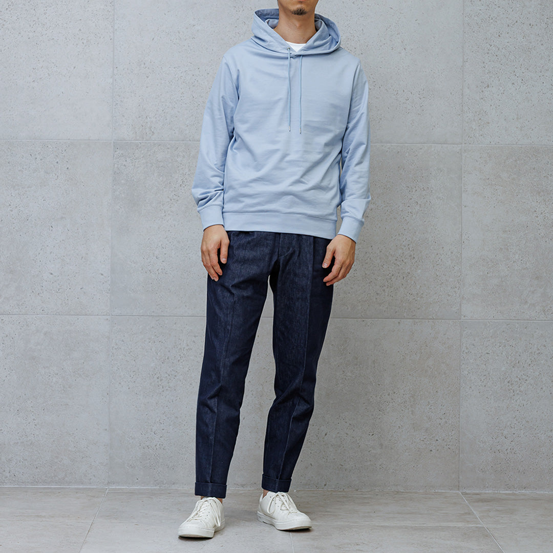 Smooth Terry Hoodie Color: Sky