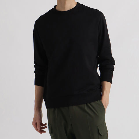 【Renewal】Smooth Terry Sweatshirt Color: Black