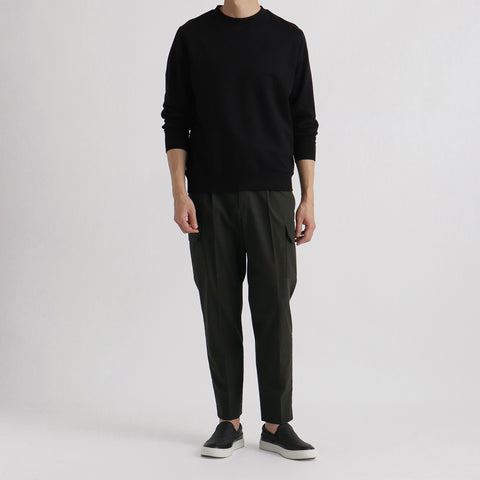 【Renewal】Smooth Terry Sweatshirt Color: Black