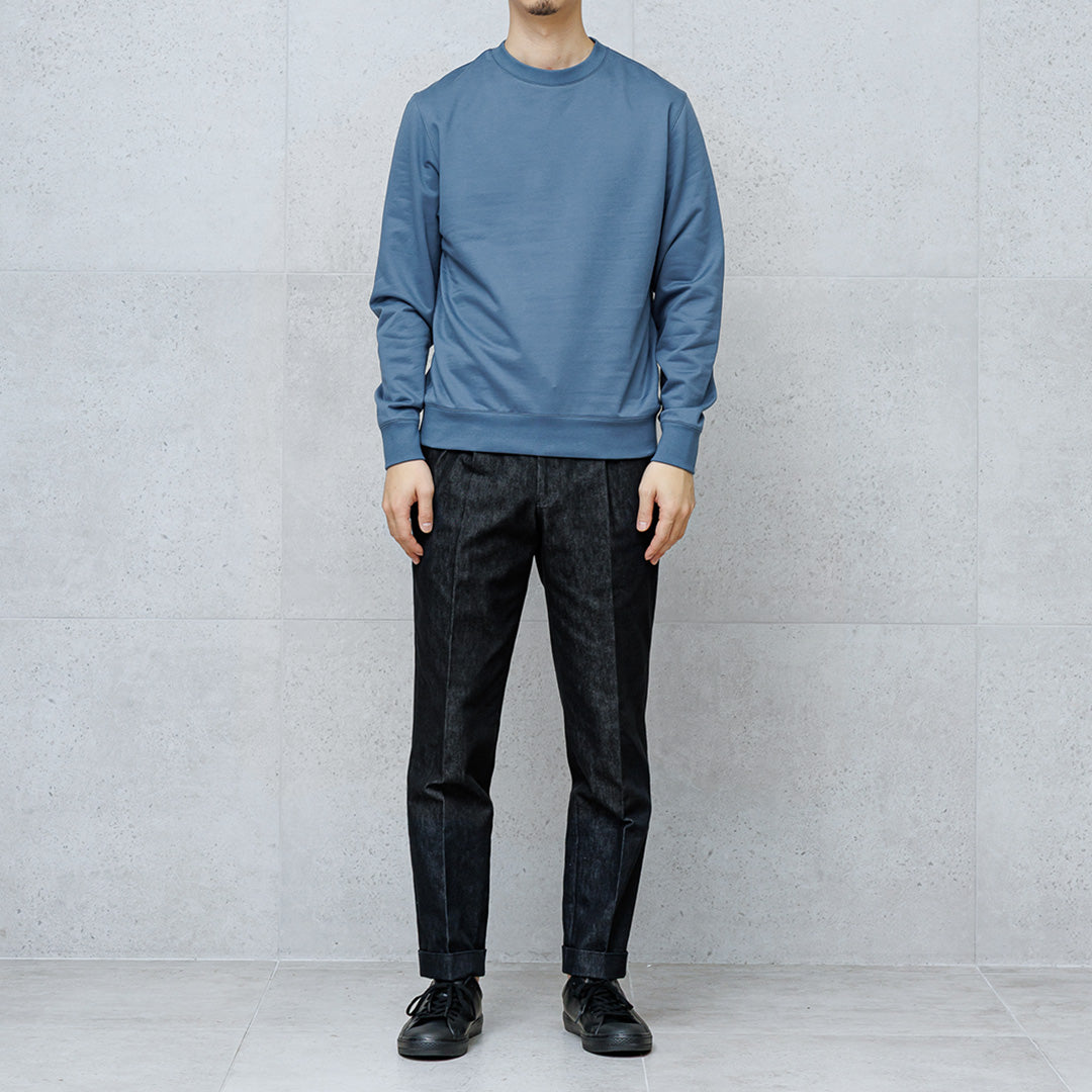 y*i様 Smooth Terry Sweatshirt グラファイトブルー 3 スビンプラチナムスムーステリー スウェットシャツ グラファイトブルー