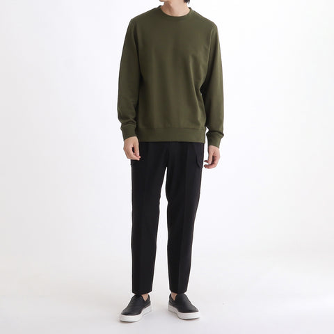 Smooth Terry Sweatshirt Color: Olive
