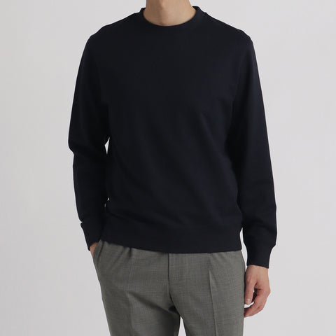 【Renewal】Smooth Terry Sweatshirt Color: Navy