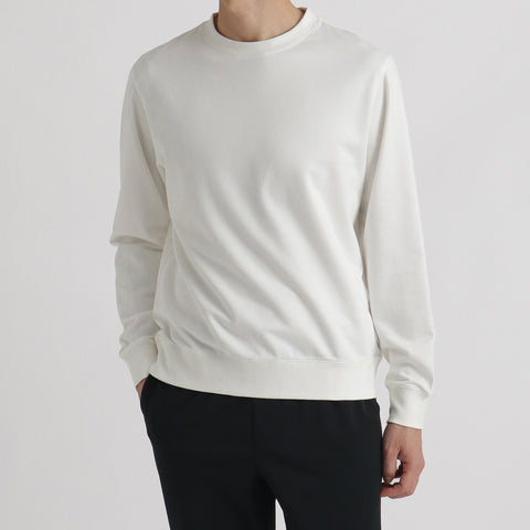 【Renewal】Smooth Terry Sweatshirt Color: Off White