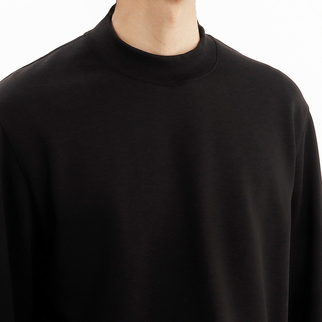 Urake Mock Neck Sweatshirt(スビンプラチナム裏毛モックネック