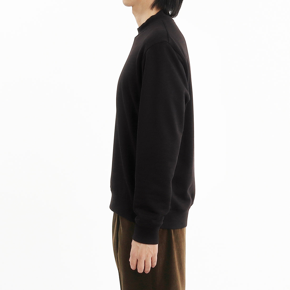 Urake Mock Neck Sweatshirt Color: Black