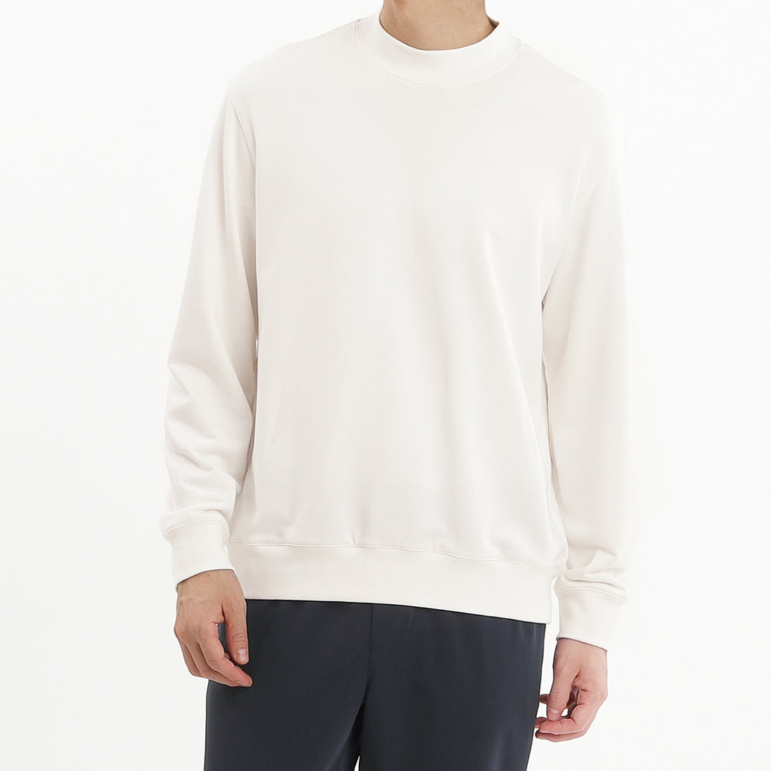 Urake Mock Neck Sweatshirt(スビンプラチナム裏毛モックネック
