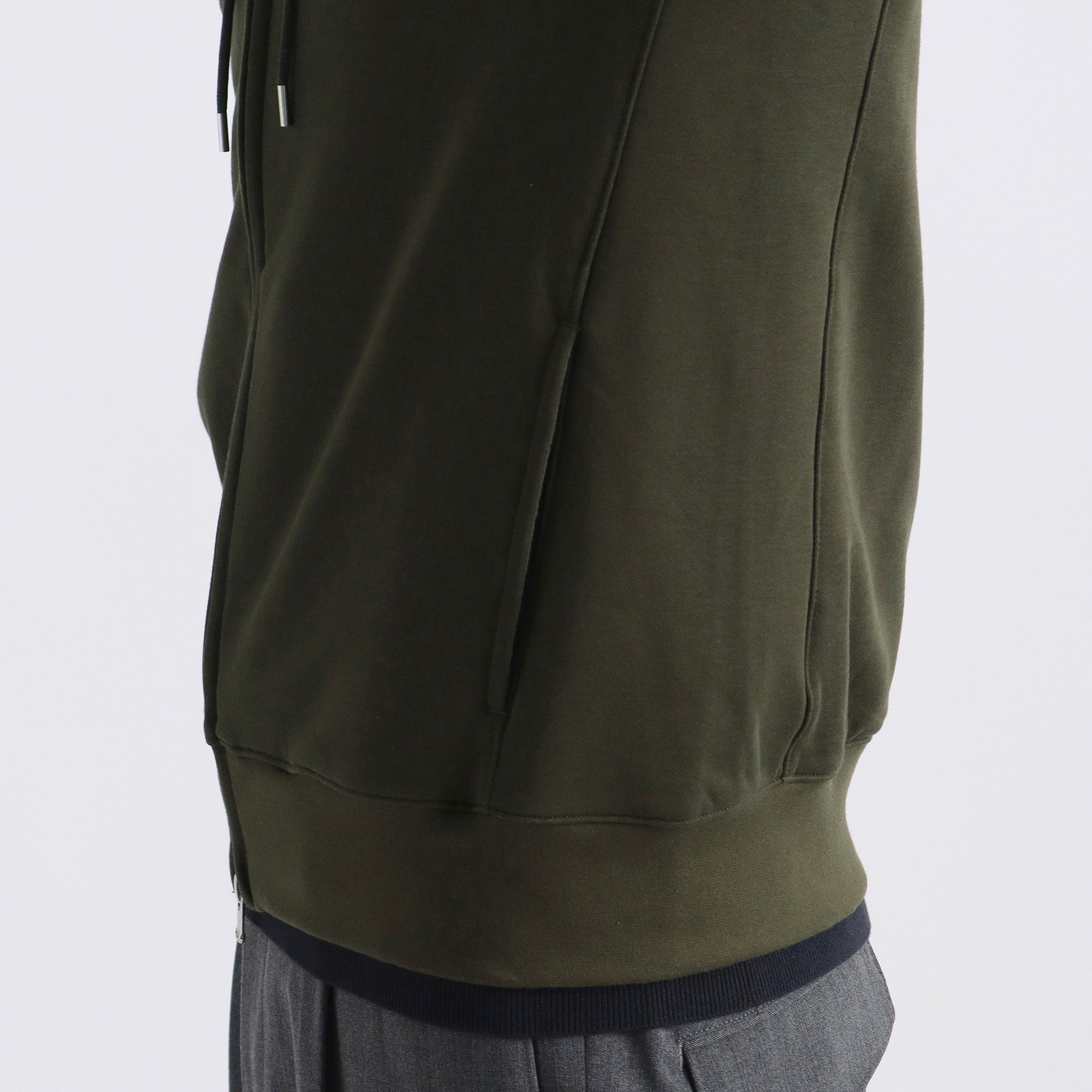 スビンプラチナム 裏毛ジップアップフーディー オリーブ | ＋CLOTHET