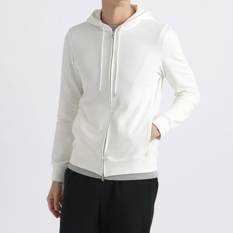 Urake Zip Up Hoodie Color: Off White